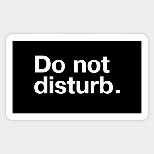 Do not disturb. Sticker